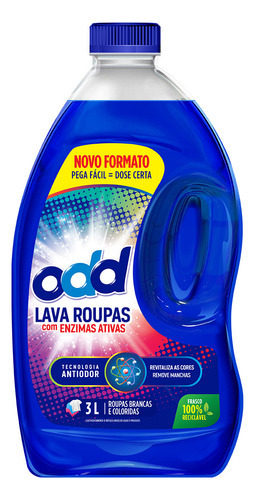 Lava Roupas Liquido Odd 3 Litros Limppano Lavagem Completa