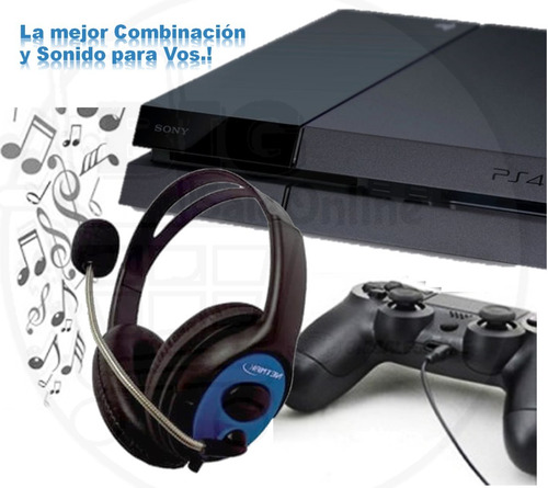 Auriculares Gamer Vincha Micrófono Acolchado Ps4 Xbox Notebo
