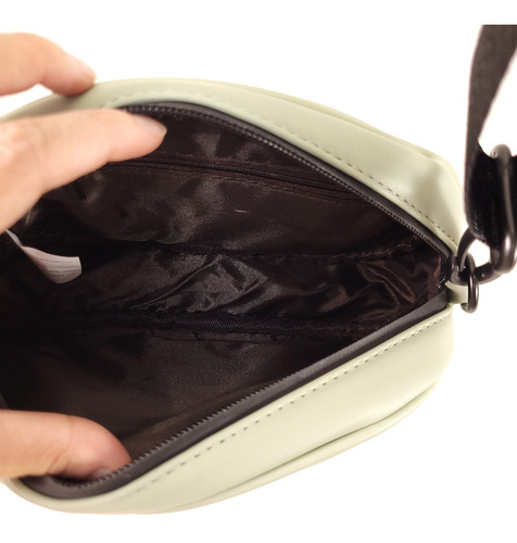 Bolsa Feminina Oval Compacta Com Alça Transversal Versátil Desenho Do Tecido Green