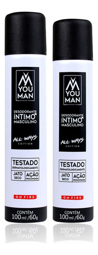 Kit Com 2 Desodorantes Íntimo Masculino | You Man Grooming