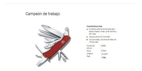 Navaja Victorinox Ganadera 21 Servicios 100% Original Suiza