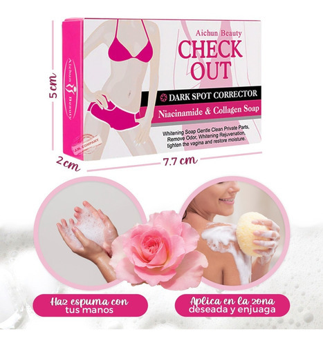 Jabon Aclarante Axila Rodilla Zona V Colageno Leche Ac30