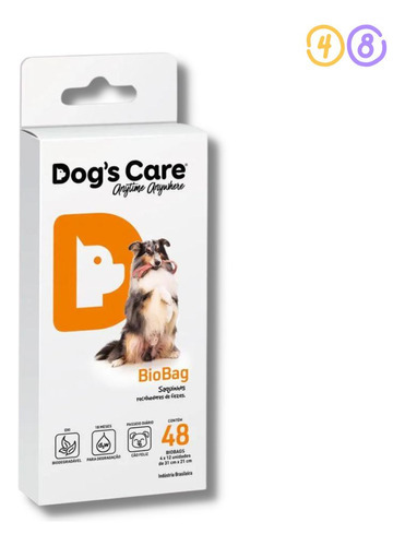 Saquinhos Cata Caca Para Cães Dogs Care Bio Bag Com 48 Un