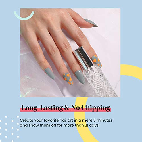 Esmalte De Uñas De 15 Ml Color Gris Para Manicura Artistica Gris