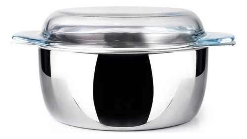 Olla Freidora Con Cestillo Y Tapa Inducción Inox 18% Ibili Color Plateado