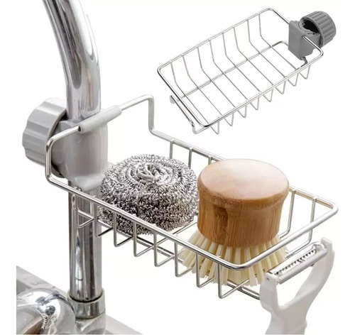 Rack De Caño O Ducha Para Cocina De Acero Inoxidable