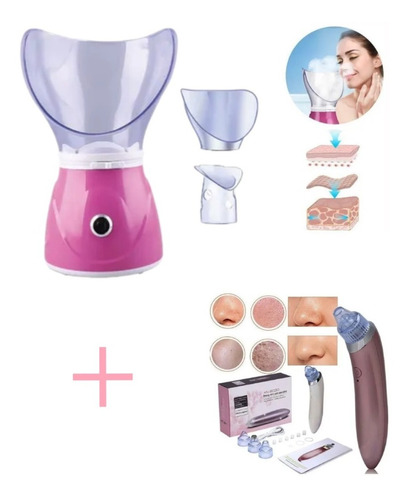 Vaporizador Facial + Extractor De Puntos Negros 