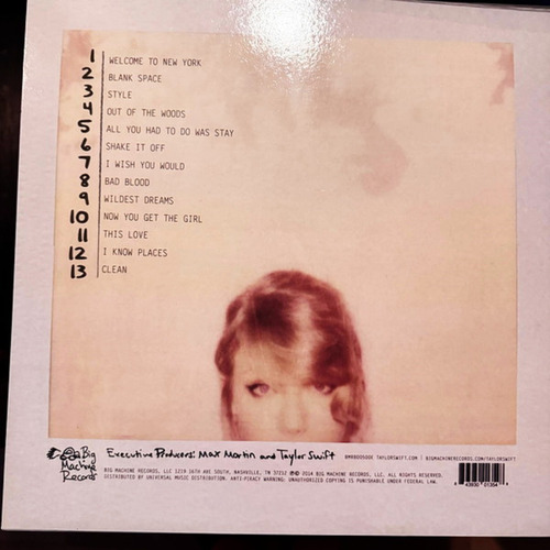 Taylor Swift 1989 (en1 Solo Lp Color 13 Tracks) U.s.a +envio Edición Limitada
