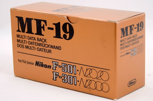 Nikon Mf-19 Multi Data Back Nikon F-501/n2020 & F-301/n2000