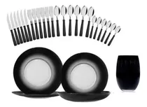 Comprar Set 18 Vajilla Antillas Rigolleau Vasos Cubiertos Tramontina