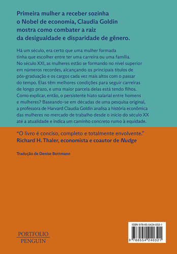 Carreira E Família - A Jornada De Gerações De Mulheres Ru, De Goldin, Claudia. Editorial Portfolio Penguin, Capa Mole Em Português