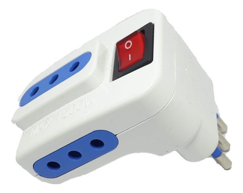 Adaptador Triple Enchufe Con Switch 10a 250v 1500w