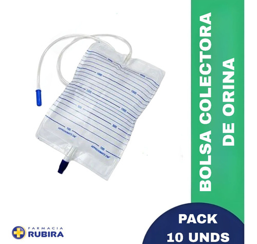 Bolsa Colectora De Orina Calidad Premium ¡pack X 10!