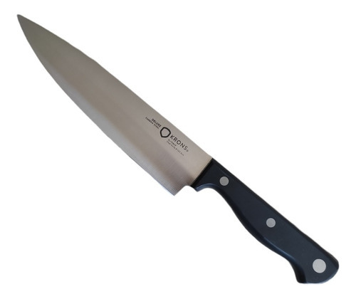 Cuchillo Chef Knife Marca Krons Hoja 20.3cm Deluxe Color Plateado