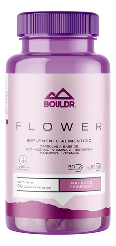 Flower Balance Femenino 90 Cáps Myo Inositol Dim Bouldr