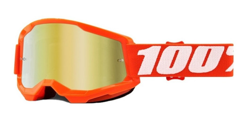 Óculos Motocross Trilha 100% Strata Slash Lente Espelhada