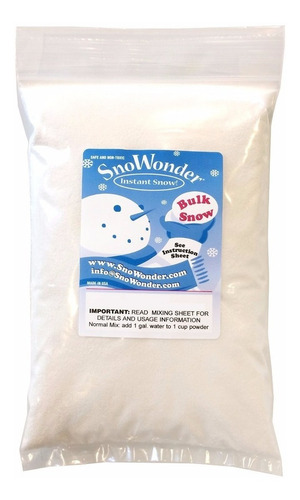 Imagen 4 de 4 de Nieve Instantanea Artificial Snowonder Produce 10 Galones