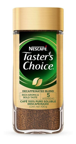 Cafe Nescafe Tasters Choice 100gr Descafeinado Unidad