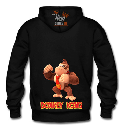 Poleron Con Cierre + Taza, Donkey Kong, Nintendo, Juego Clasico, Arcade, Fans, Xxxl, Thekingstore10