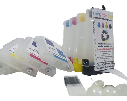 Sistema Tinta Continua Compatible Designjet 110p 10 Y 11 S/t