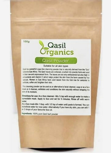 Qasil Organics 100% Pure Qasil Leaf Powder 100% Limpiador Na