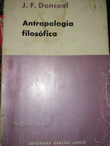 Libro Antropologia Filosófica Donceel A3