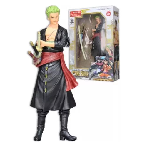 Brinquedo Boneco One Piece Roronoa Zoro 17 Cm Envio Rápido