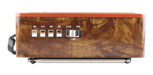 Imagen 5 de 10 de Bocina Portatil Radio Am Fm Usb Bluetooth Recargable Retro