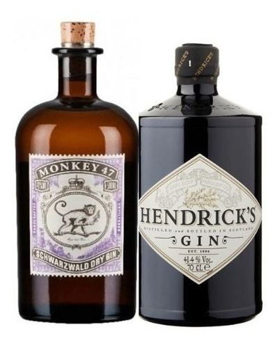 Gin Hendricks + Monkey 47 Dry Ginebra - 01mercado