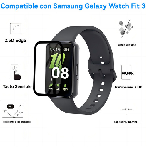 4x Mica Protector Pantalla Para Samsung Galaxy Fit 3 Suave