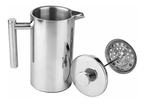 Imagen 1 de 6 de Filtro Para Cafetera, 800 Ml, Prensa De Acero Inoxidable