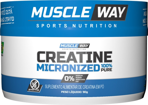 Creatine Micronized 100% Pure Pote 90g - Muscle Way