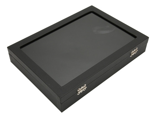 Estuche Expositor Pin Jewelry Con Tapa De Vidrio Transparent