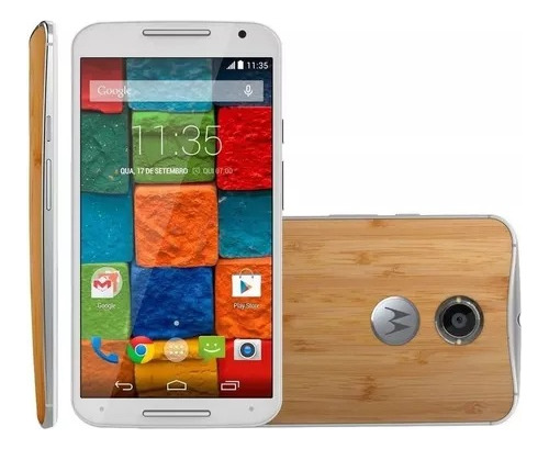  Moto X (2nd Gen.) 32 Gb Branco/bambu 2 Gb Recondicionado (Recondicionado)