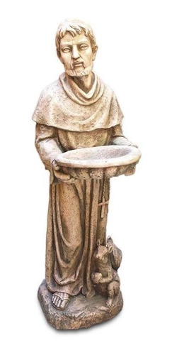 Figura De Franciscano Con Pileta