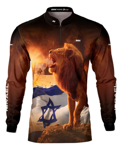 Camisa Camiseta Blusa Agro Brk Leão Israel Com Uv50+ Oferta