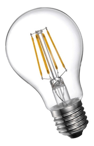 Lámpara Led Bulbo Vintage Filamento E27 8w A60 Interelec