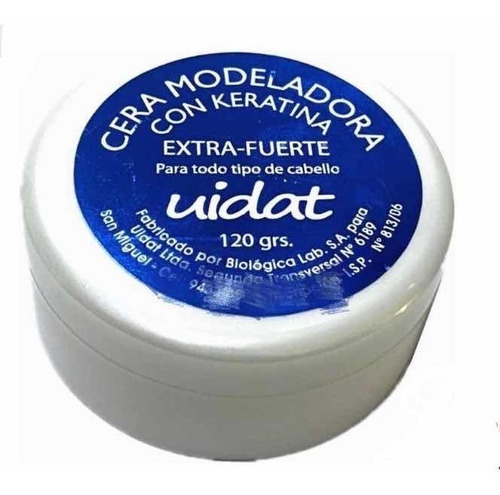 Uidat Cera Para Peinar Moldeadora Con Keratina 120grs