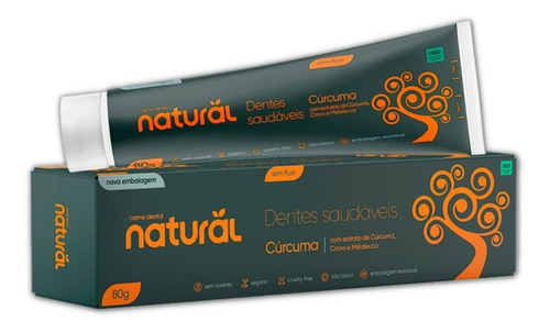 Creme Dental Suavetex Natural C/ Extratos De Curcuma 80g