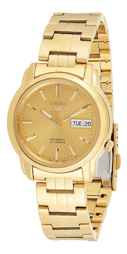 Seiko Para Hombres Snkk76 Acero Inoxidable Chapado En Oro An