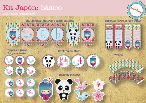 Kit Imprimible Japon