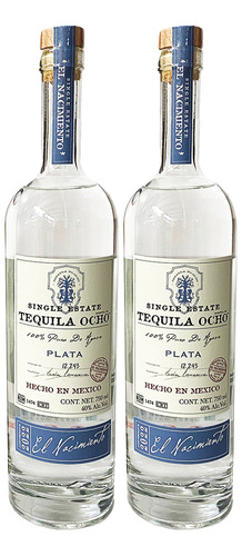 Duo Pack Tequila Ocho Blanco 750 Ml