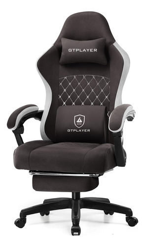 Gtplayer Silla De Juegos Con Reposapies, Silla De Oficina De