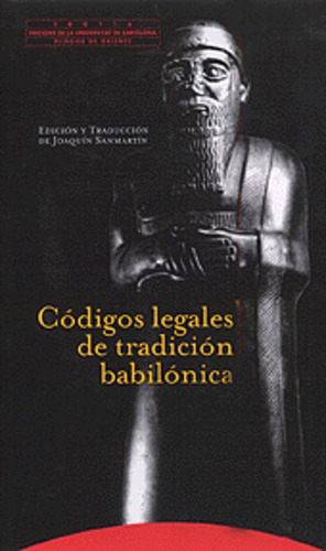 Libro Códigos Legales De Tradición Babilónica