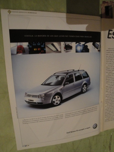 Publicidad Volkswagen Golf Variant Año 2000