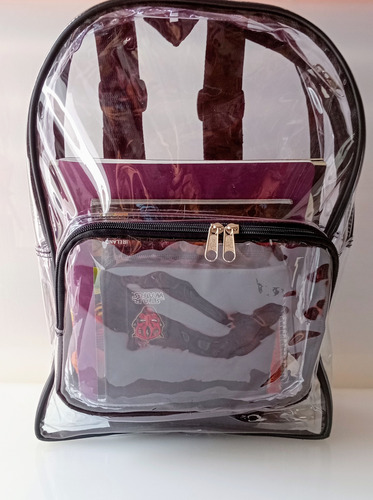Mochila Transparente Blanco Liso