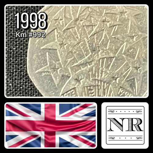 Inglaterra - 50 Pence - Año 1998 - Km #992 - Membresia U.e