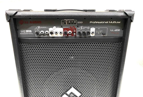 Caixa De Som Multiuso Amplificada Recarregavel Ll200usb 12v