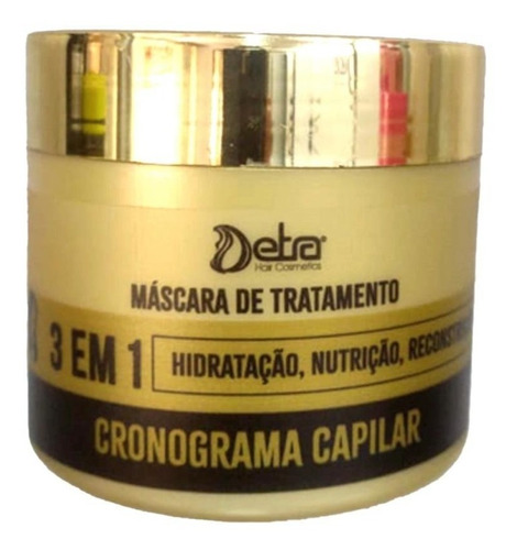 Detra Hair Mascara 3em1 Cronograma Capilar 500g