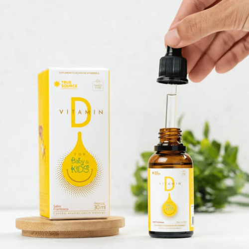 Vitamina D Líquida Sabor Framboesa 30ml - True Source